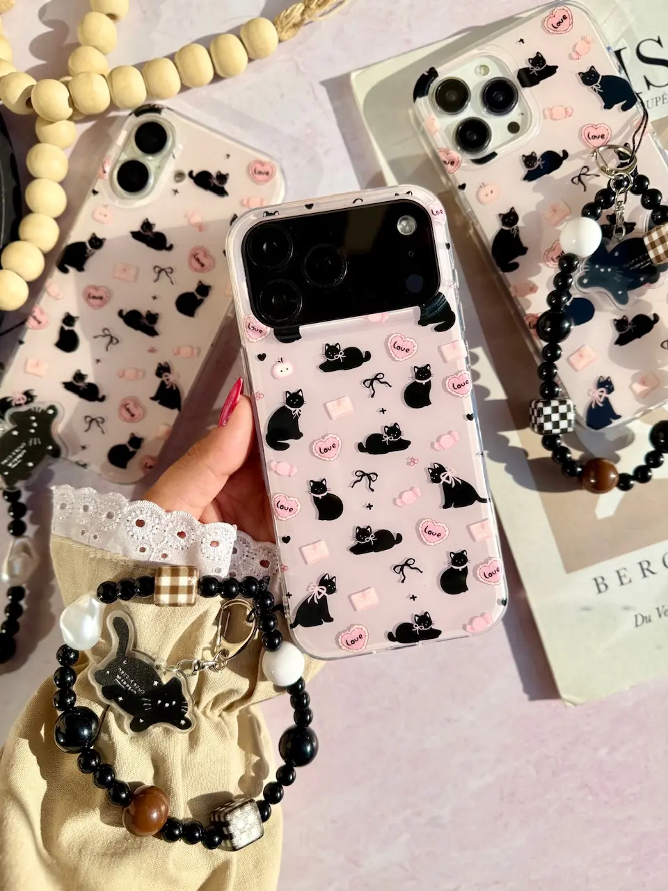 قاب پاپیون کت با آویز (کدC2168) - تصویر 3