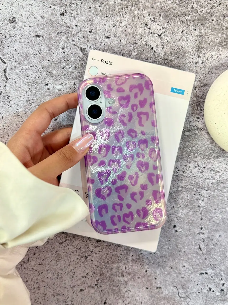 قاب پلنگی Violet (کدC2154) - تصویر 5