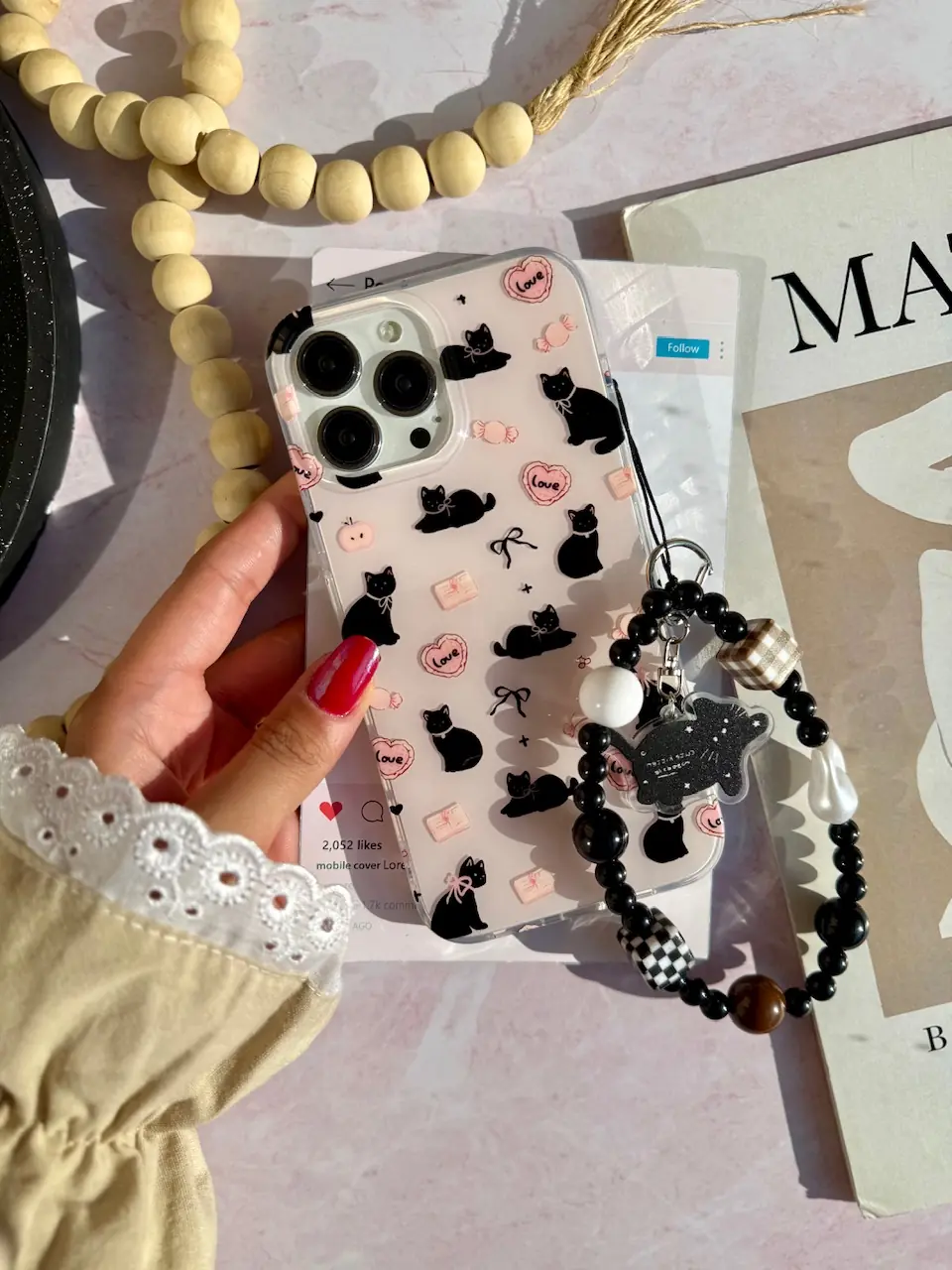 قاب پاپیون کت با آویز (کدC2168) - تصویر 14