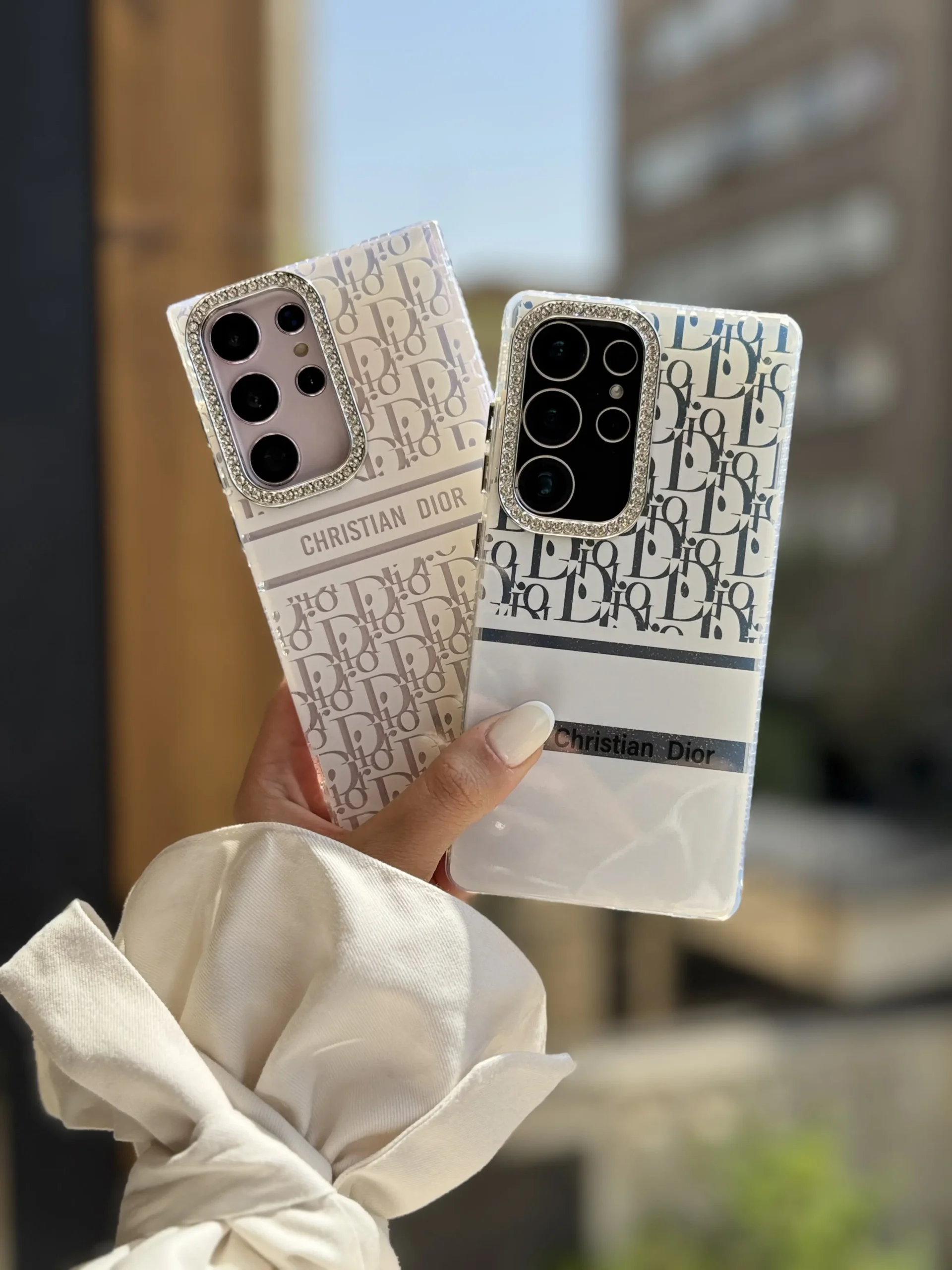 قاب White Christian Dior دور لنز نگین سامسونگ و شیائومی (کدC2076) - تصویر 5