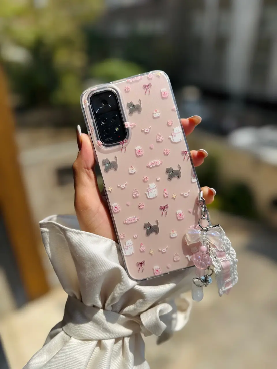 قاب Cat & Candy اندرویدی با آویز (کدC2047) - تصویر 5