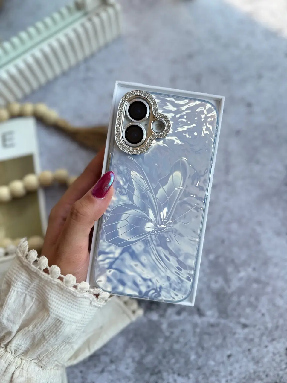قاب پروانه بی نهایت آیفونی و اندرویدی (کدC2052) - تصویر 4