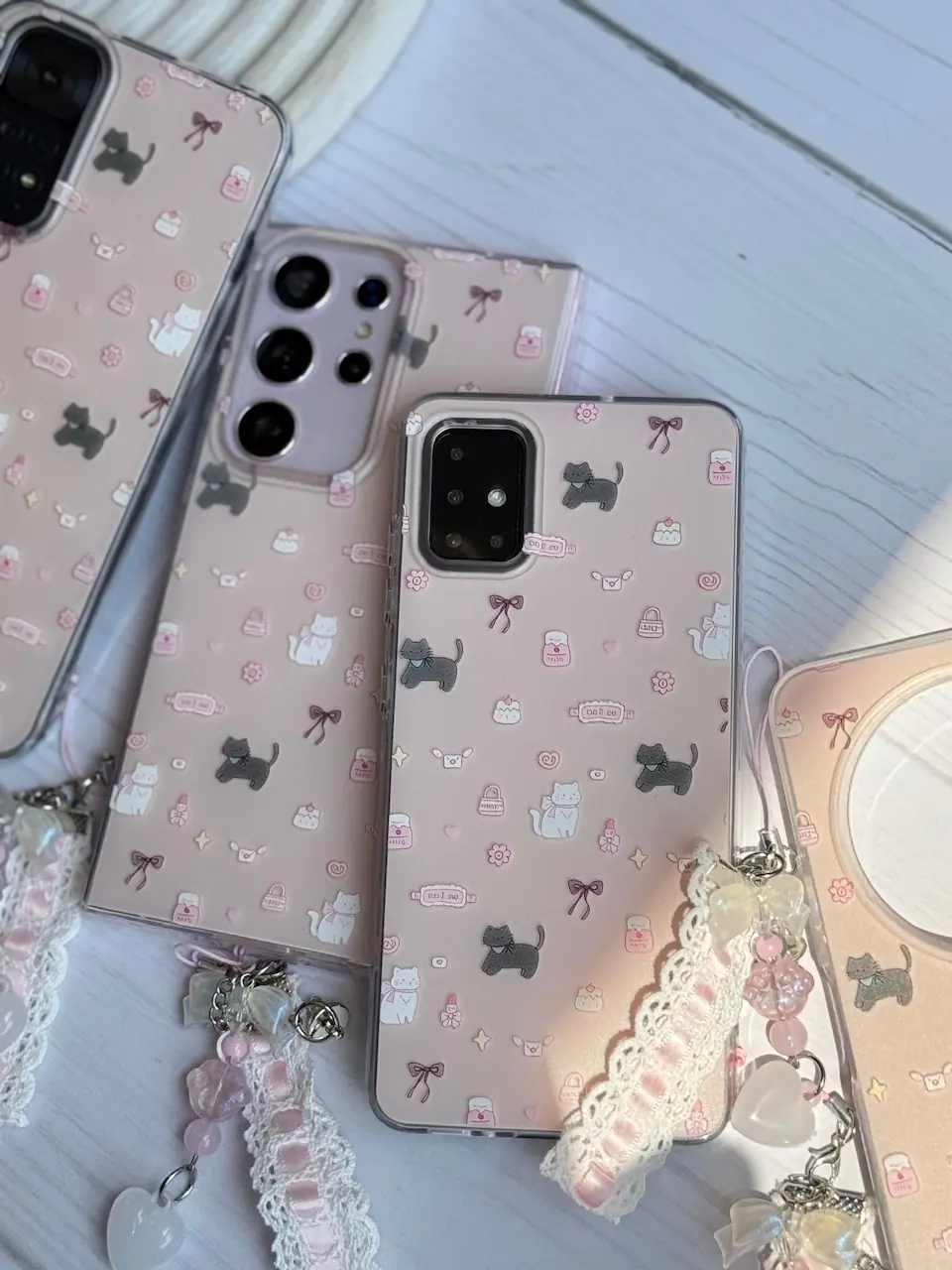 قاب Cat & Candy اندرویدی با آویز (کدC2047) - تصویر 2