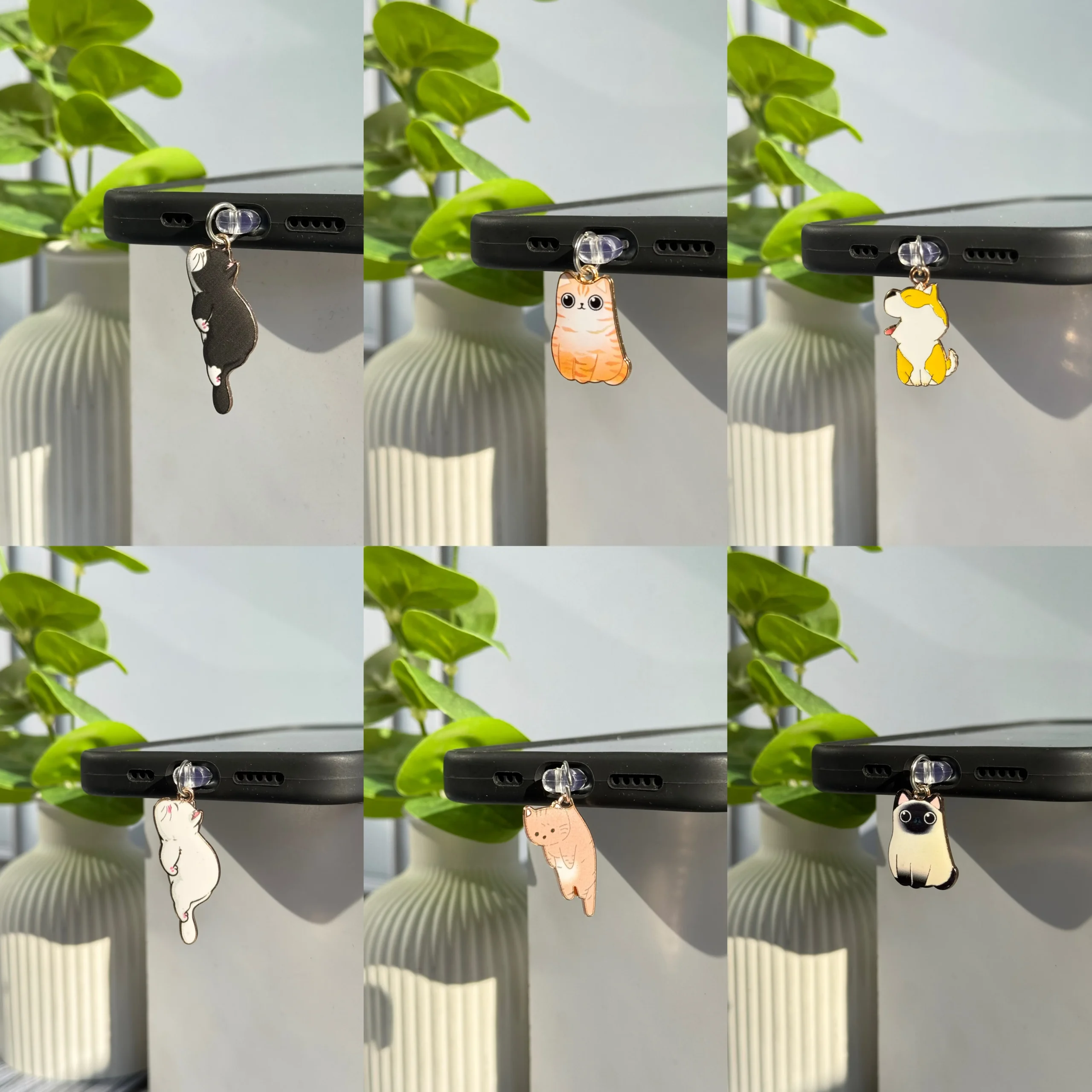 پلاگ فانتزی سوکت شارژ طرح سگ و گربه (کدa0305)