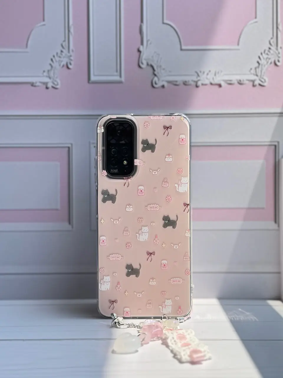 قاب Cat & Candy اندرویدی با آویز (کدC2047)