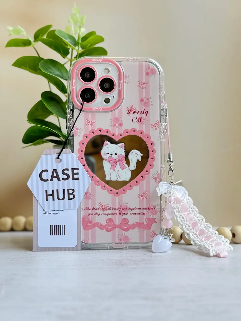 قاب گربه اشراف زاده با آویز آیفون ، سامسونگ ، شیائومی (کدC2039)